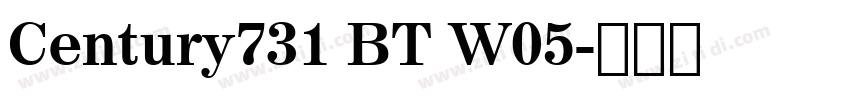 Century731 BT W05字体转换